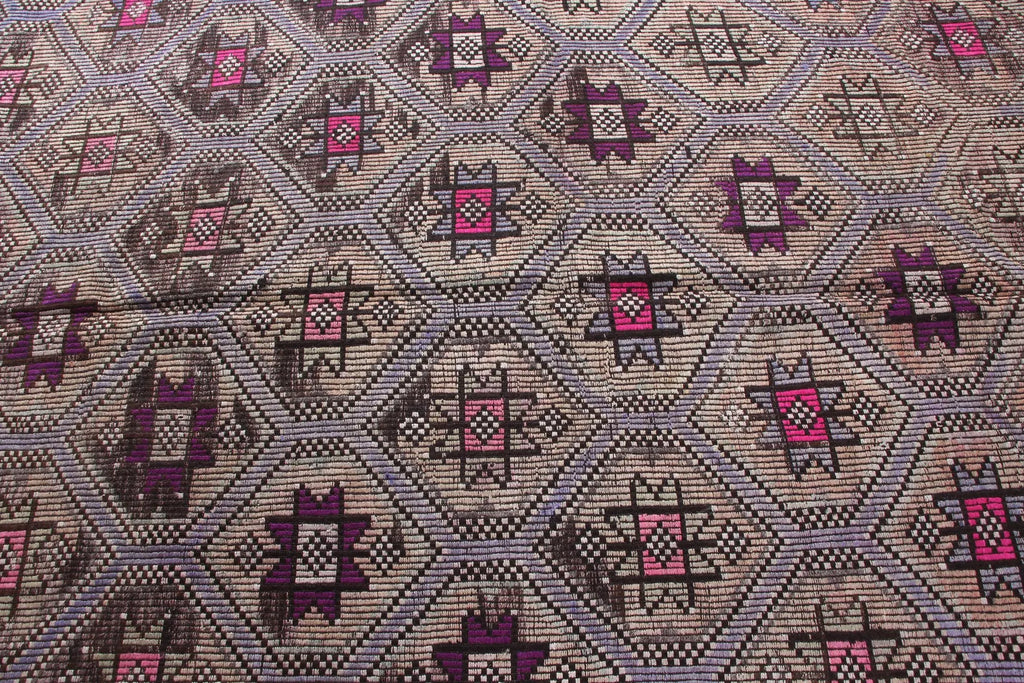 XL Vintage Turkish Accent Area Rug 6.2 x 9.2 ft