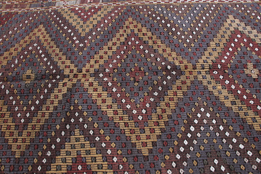 XL Vintage Turkish Accent Area Rug 5.7 x 9.3 ft