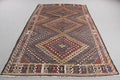XL Vintage Turkish Accent Area Rug 5.7 x 9.3 ft