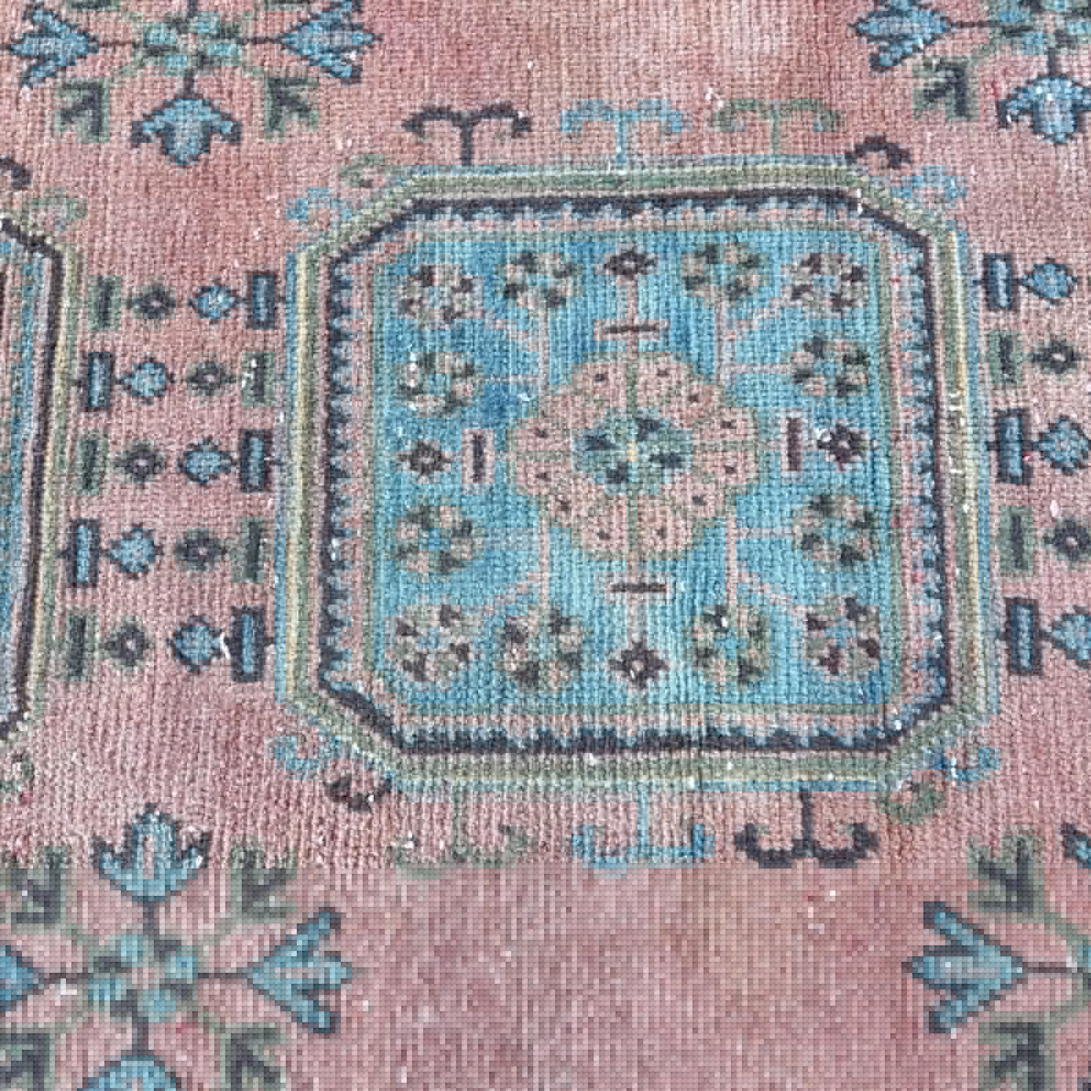 Vintage Turkish Runner Rug 2.6 x 11.3 ft