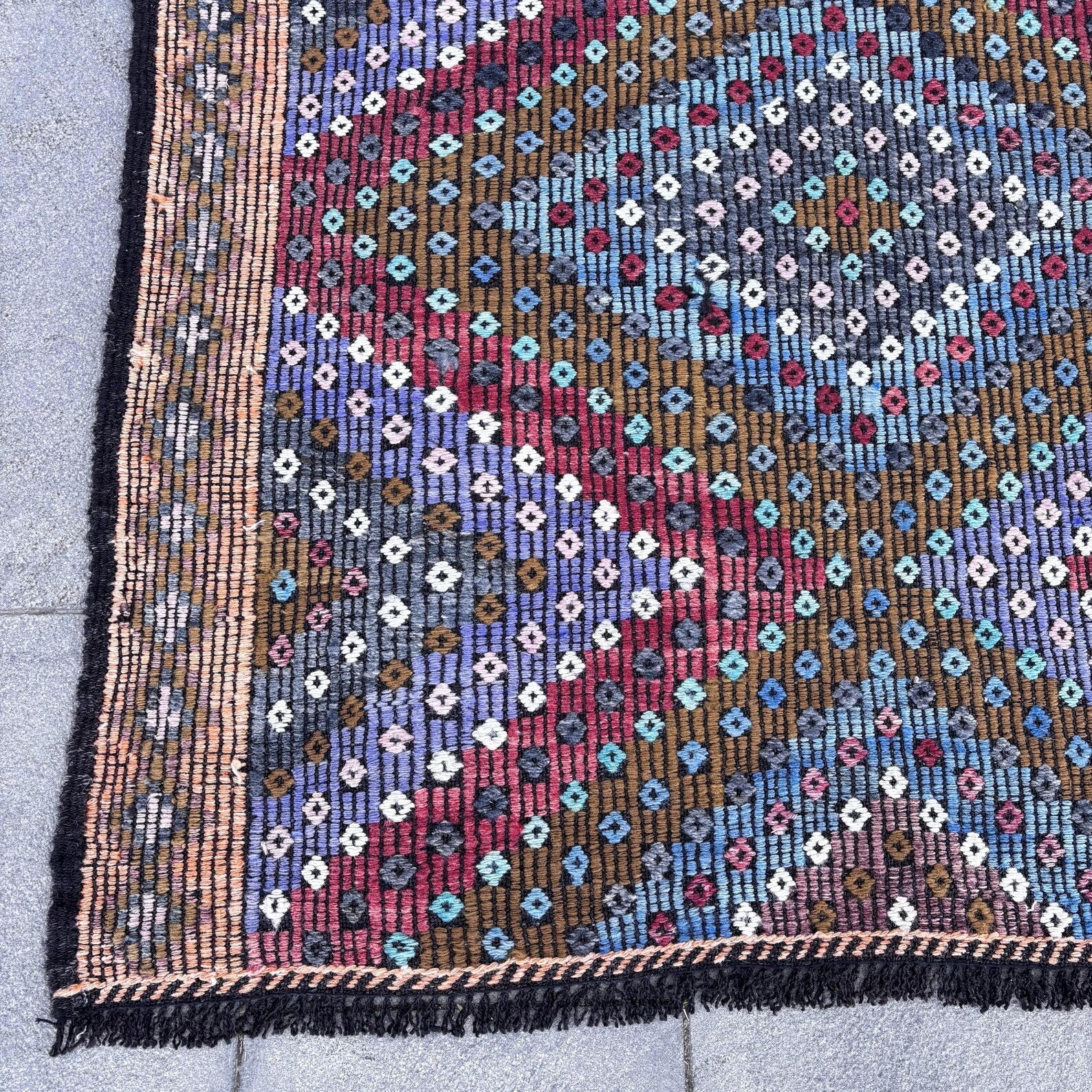 XL Vintage Turkish Accent Area Rug 5.8 x 11.4 ft