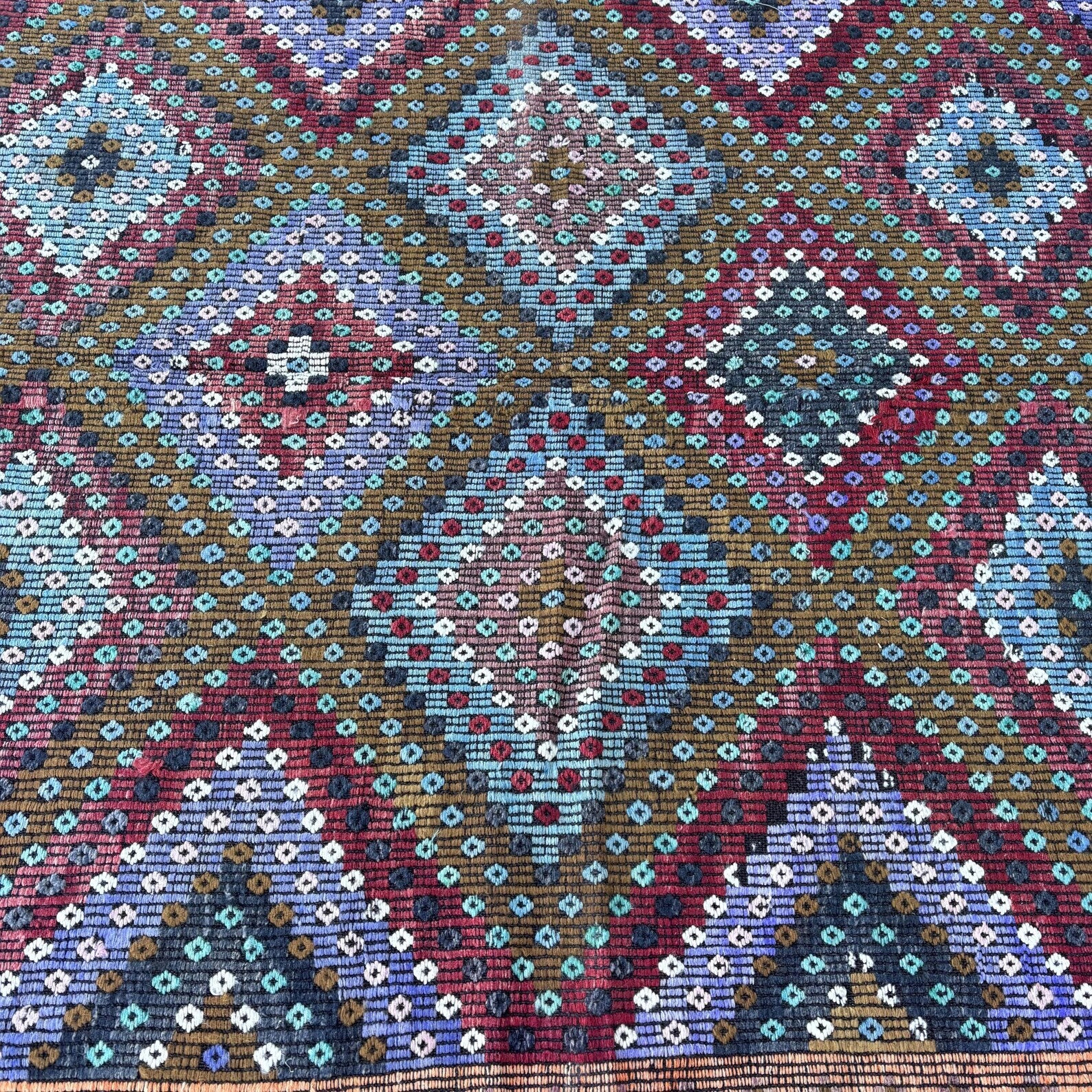 XL Vintage Turkish Accent Area Rug 5.8 x 11.4 ft