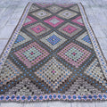 XL Vintage Turkish Accent Area Rug 6.3 x 11.2 ft