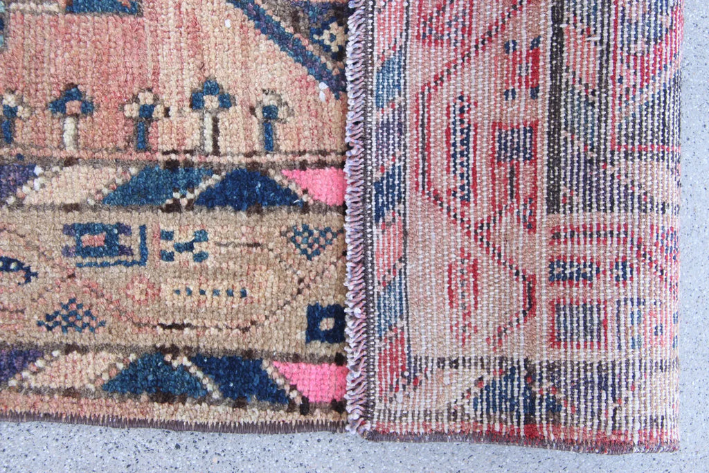 Vintage Persian Accent Area Rug 3.5 x 5 ft
