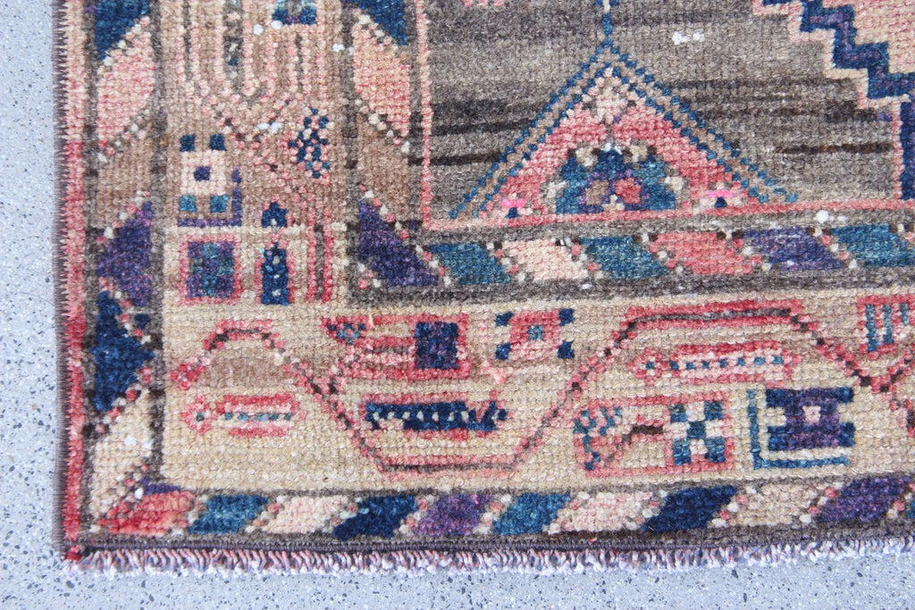 Vintage Persian Accent Area Rug 3.5 x 5 ft