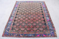 Vintage Turkish Accent Area rug 4.9 x 6 ft