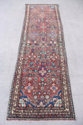 Vintage Persian Runner Rug 2.9 x 8.9 ft