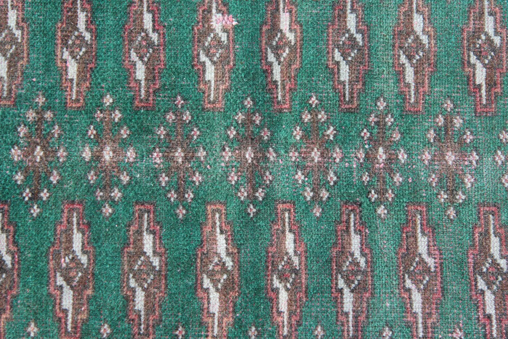 Vintage Turkmen Accent Area rug 3.2 x 4.5 ft