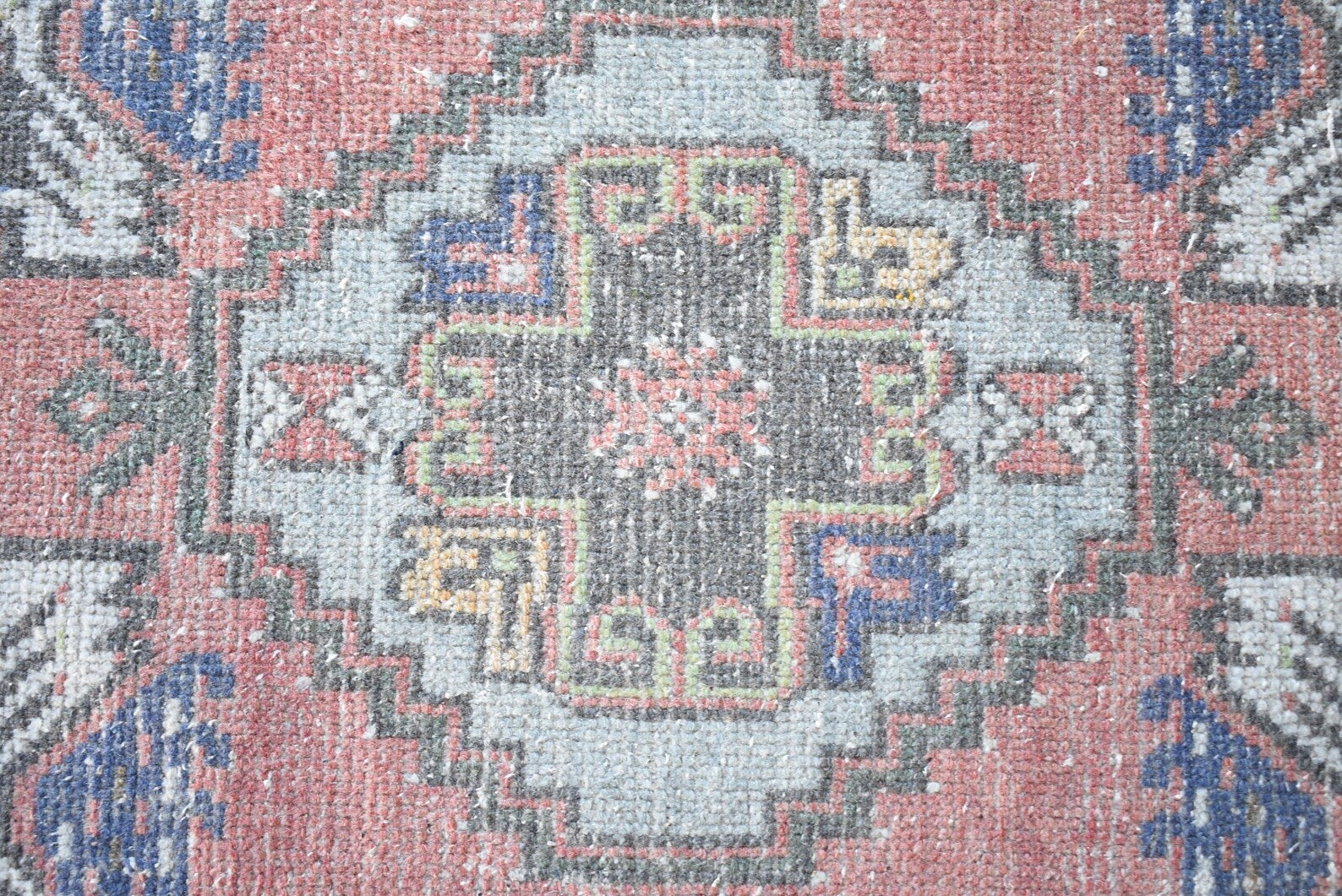 Vintage Turkish Mini Rug 1.5 x 2.9 ft