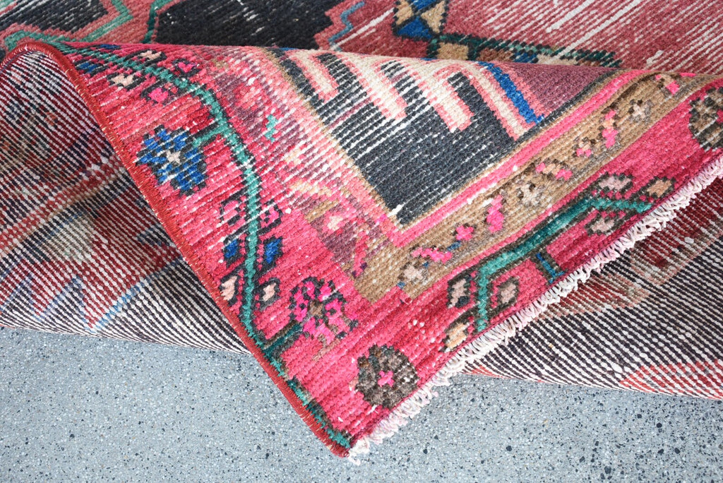 Vintage Persian Accent Area Rug 3.4 x 6.8 ft