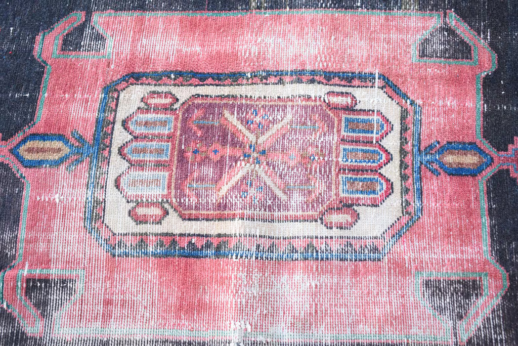 Vintage Persian Accent Area Rug 3.4 x 6.8 ft