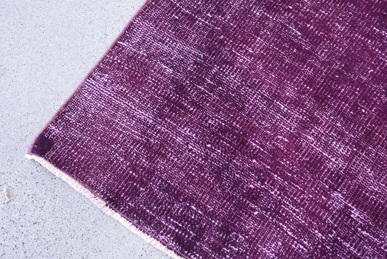 Vintage Turkish Accent Area rug 4.9 x 7.5 ft