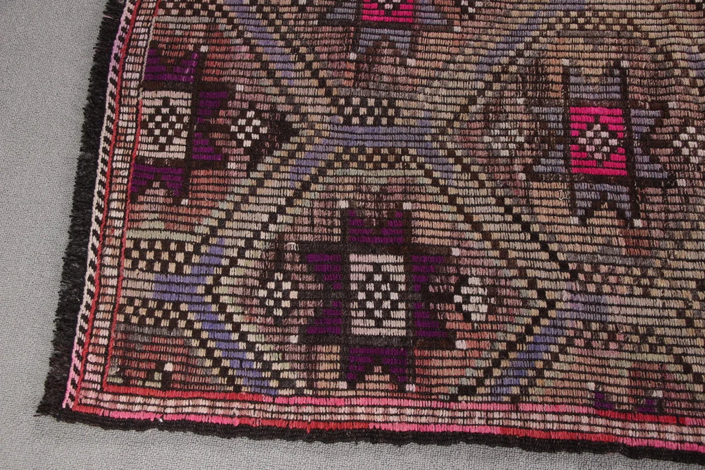 XL Vintage Turkish Accent Area Rug 6.2 x 9.2 ft