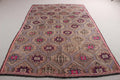 XL Vintage Turkish Accent Area Rug 6.2 x 9.2 ft