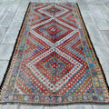 XL Vintage Turkish Accent Area Rug 4.9 x 10.4 ft