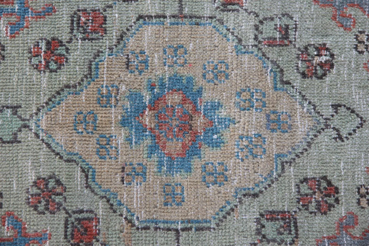 Vintage Turkish Runner Rug 3 x 12.4 ft