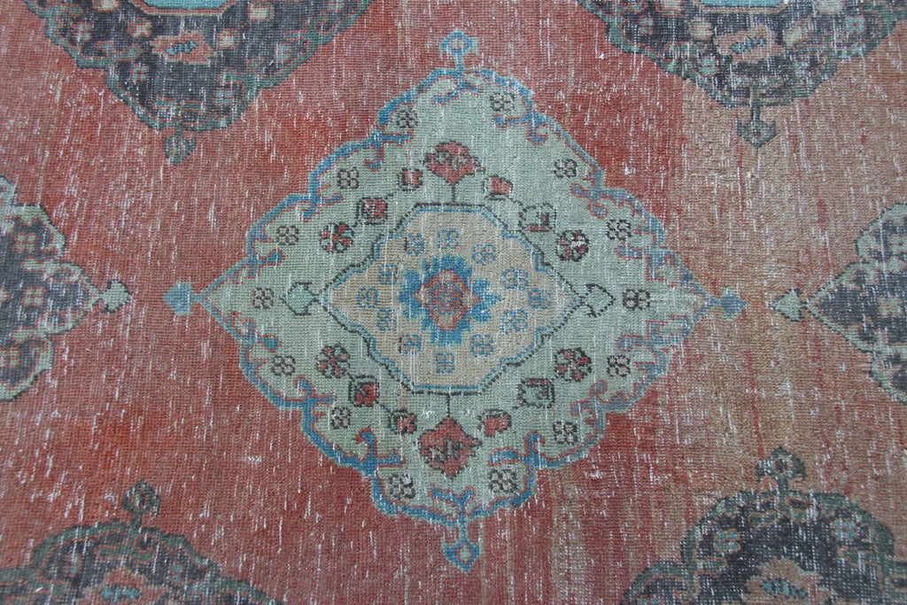 Vintage Turkish Runner Rug 3 x 12.4 ft