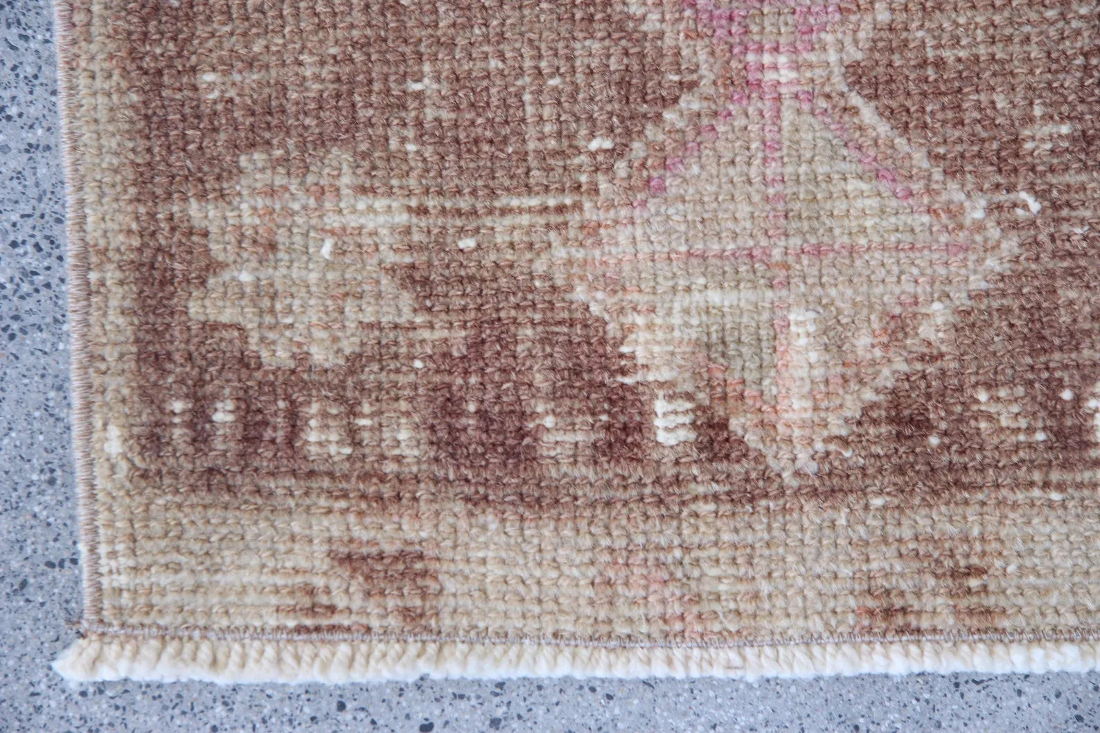 Vintage Turkish Mini Rug 1.3 x 2.8 ft