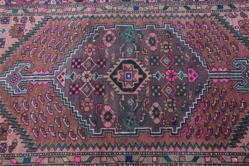Vintage Persian Accent Area Rug 3.8 x 7.2 ft