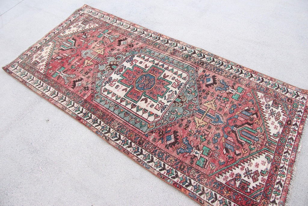 Vintage Persian Accent Area Rug 3 x 6.4 ft