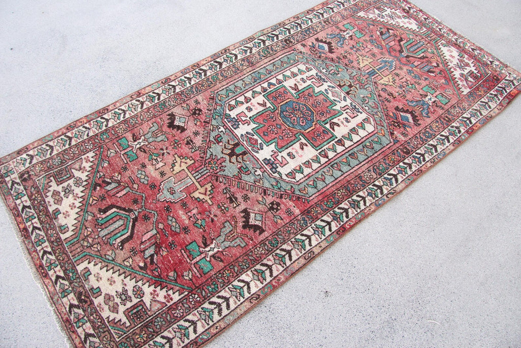 Vintage Persian Accent Area Rug 3 x 6.4 ft