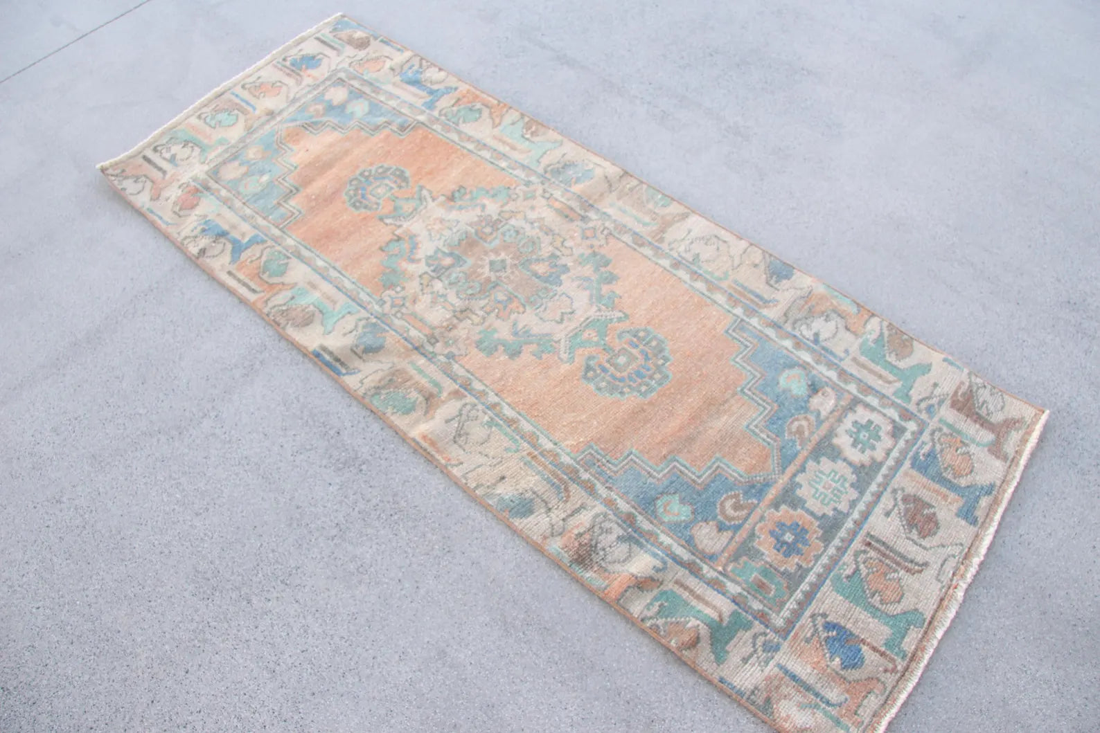 Vintage Turkish Runner Rug 2.2 x 5.5 ft
