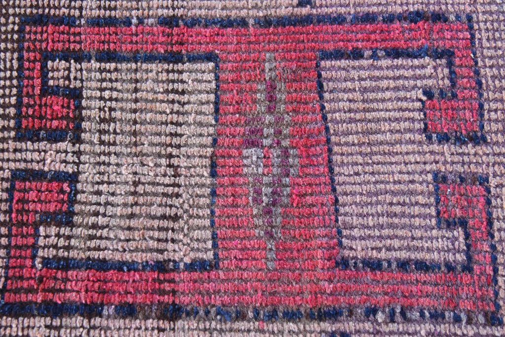 Vintage Turkish Runner Rug 2.8 x 9.4 ft