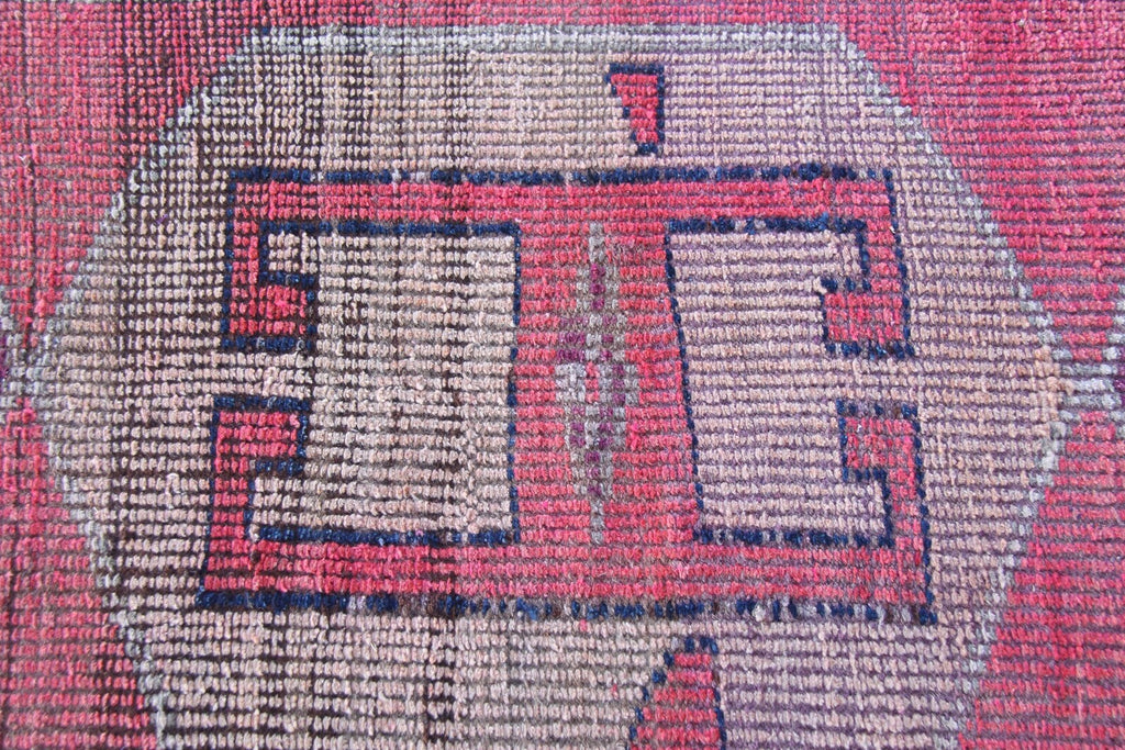 Vintage Turkish Runner Rug 2.8 x 9.4 ft