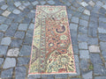 Vintage Turkish Mini Rug 1.3 x 3 ft