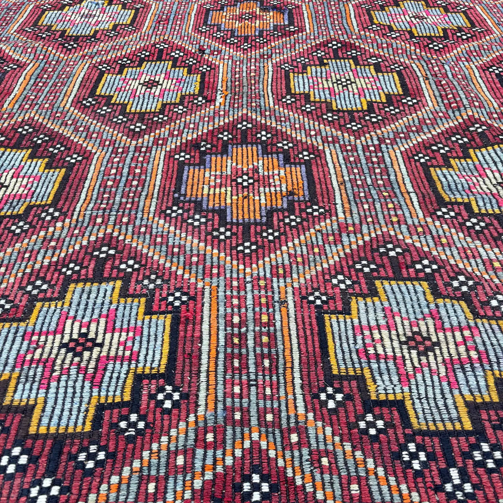 XL Vintage Turkish Accent Area rug 6.3 x 10.5 ft