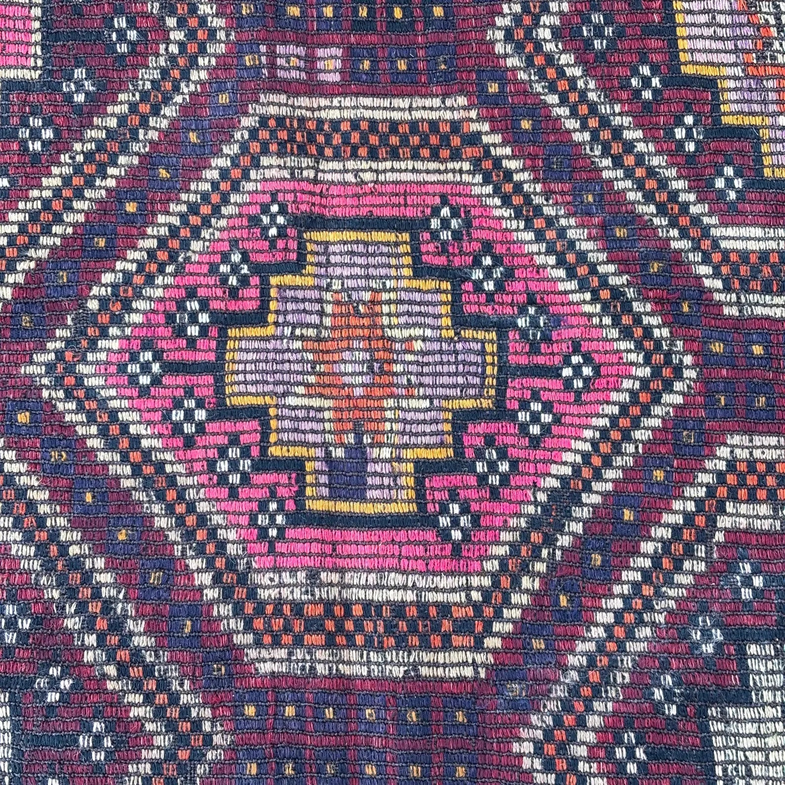 XL Vintage Turkish Accent Area Rug 6.4 x 9.4 ft