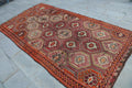 XL Vintage Turkish Accent Area rug 5.1 x 9.9 ft
