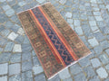 Vintage Turkish Mini Rug 1.8 x 3.2 ft