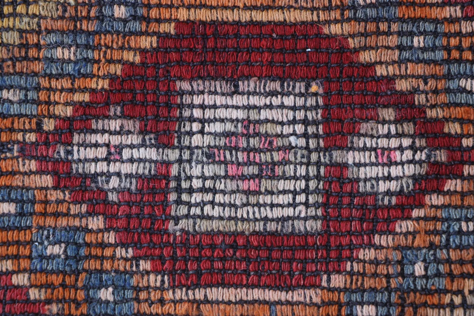 Vintage Turkish Runner Rug 2.4 x 7.1 ft