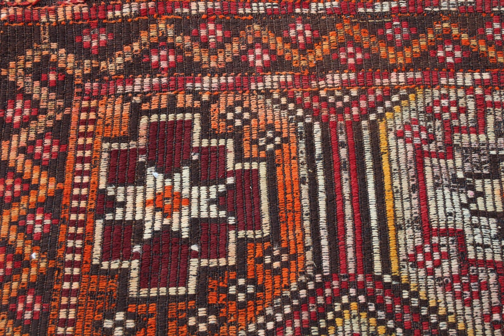 XL Vintage Turkish Accent Area rug 5.1 x 9.9 ft