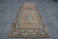 Vintage Turkish Accent Area rug 4.5 x 12.9 ft