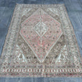 Vintage Persian Accent Area rug 6.5 x 9.5 ft