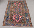 Vintage Persian Accent Area Rug 4 x 6.1 ft
