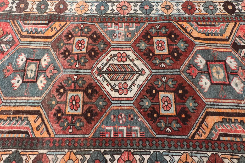 Vintage Persian Accent Area Rug 4.1 x 6.8 ft