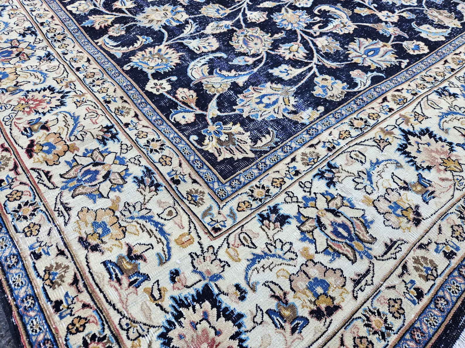 XL Vintage Persian Accent Area Rug 7.9 x 10.9 ft