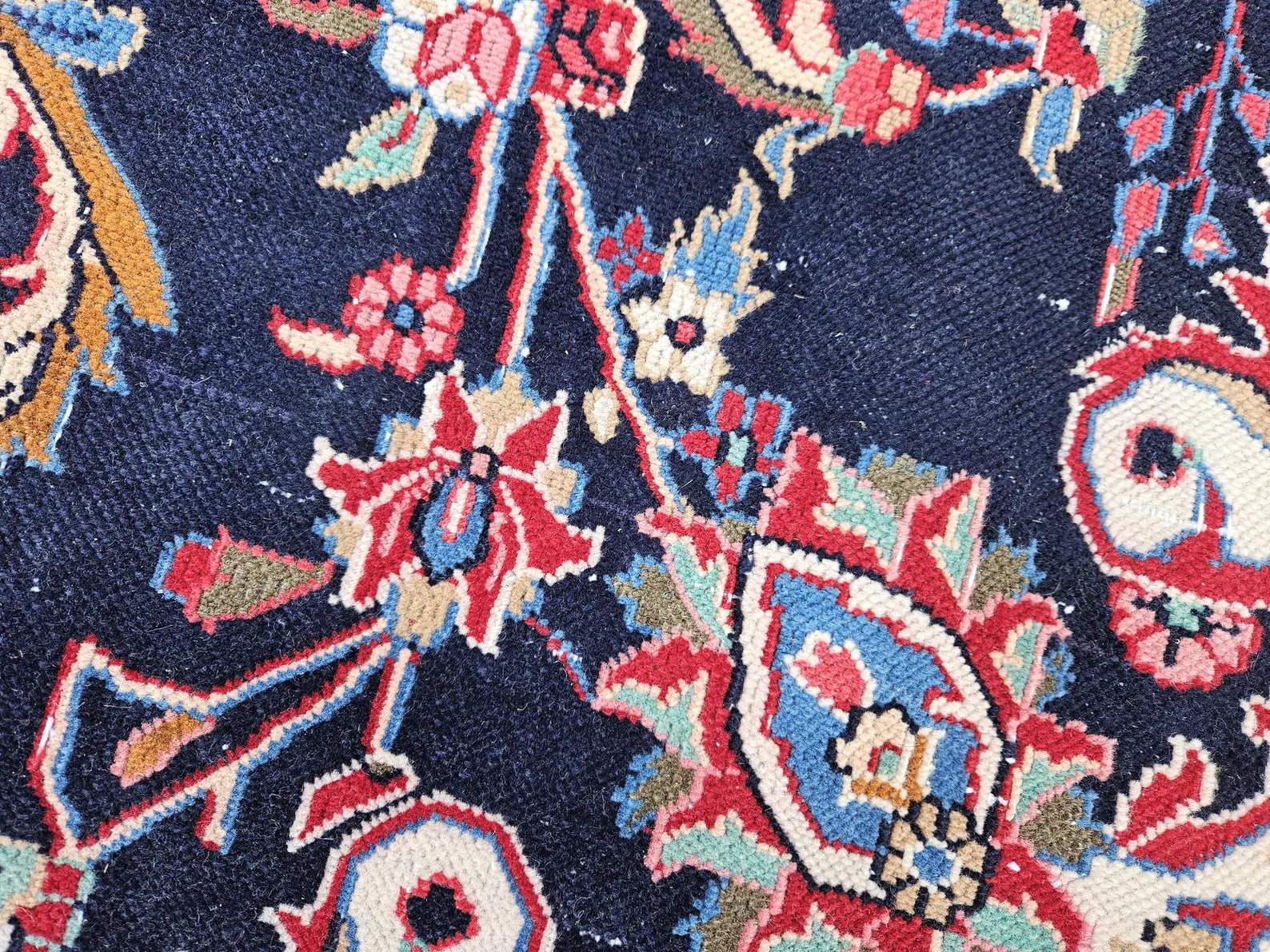 XL Vintage Persian Accent Area Rug 9.8 x 12.5 ft