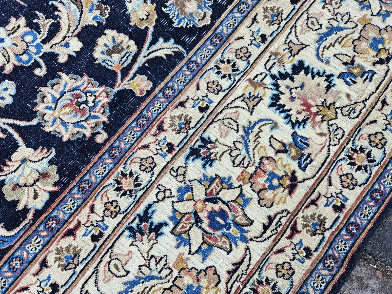 XL Vintage Persian Accent Area Rug 7.9 x 10.9 ft