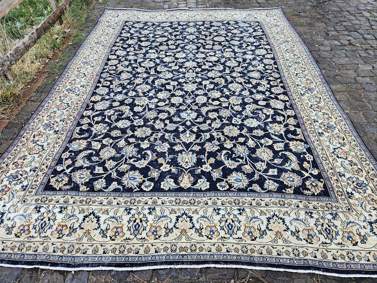 XL Vintage Persian Accent Area Rug 7.9 x 10.9 ft