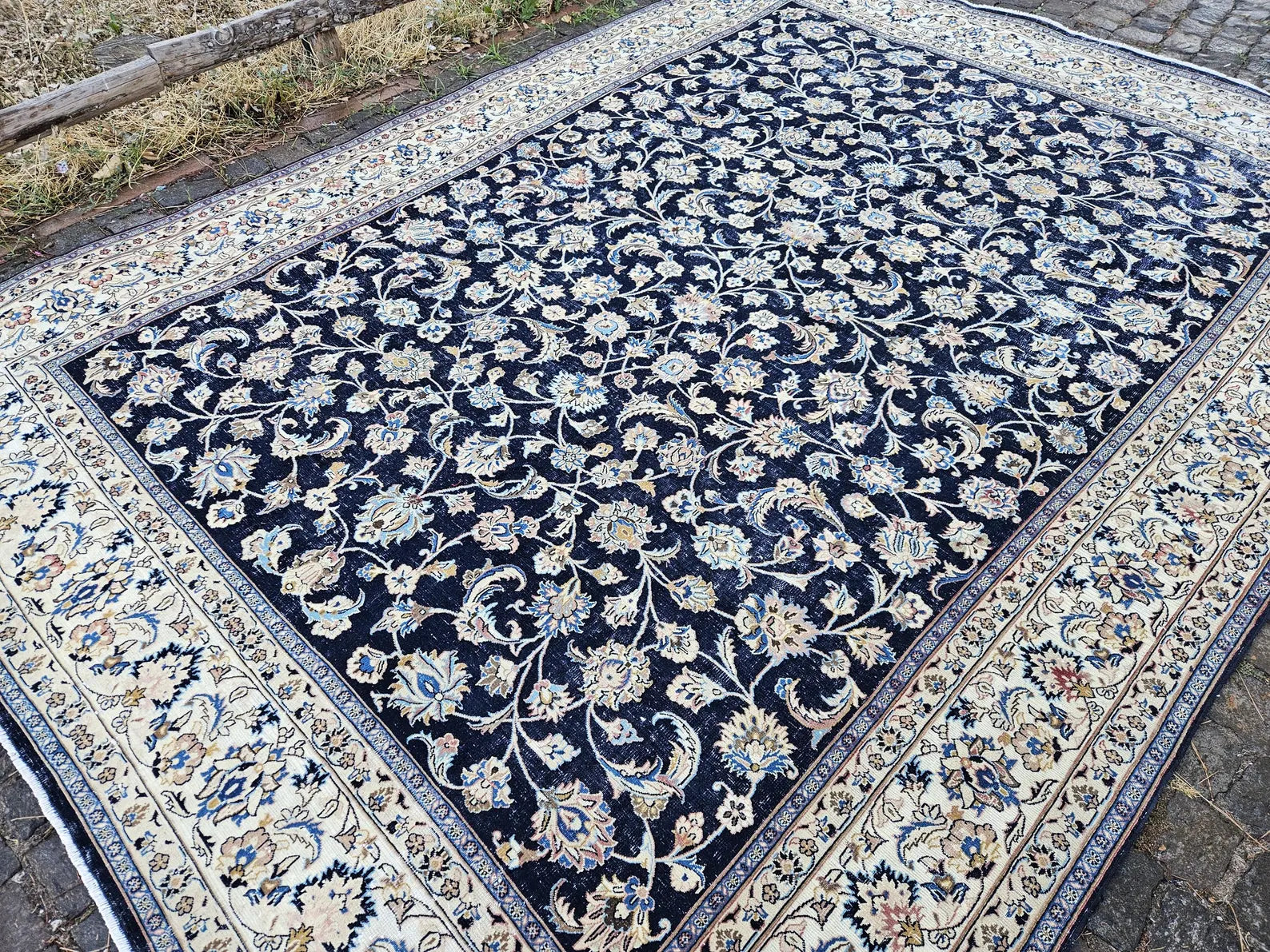 XL Vintage Persian Accent Area Rug 7.9 x 10.9 ft