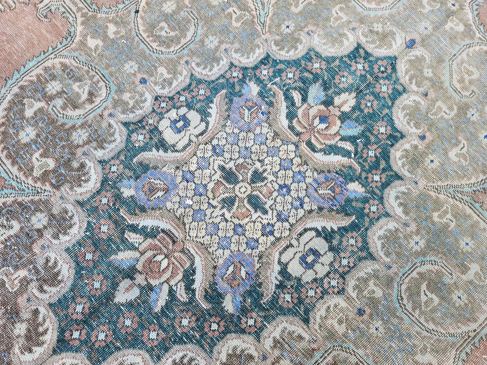 XL Vintage Persian Accent Area Rug 9.8 x 12.8 ft