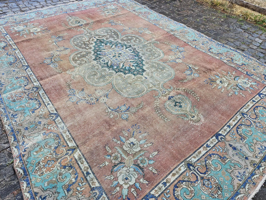 XL Vintage Persian Accent Area Rug 9.8 x 12.8 ft