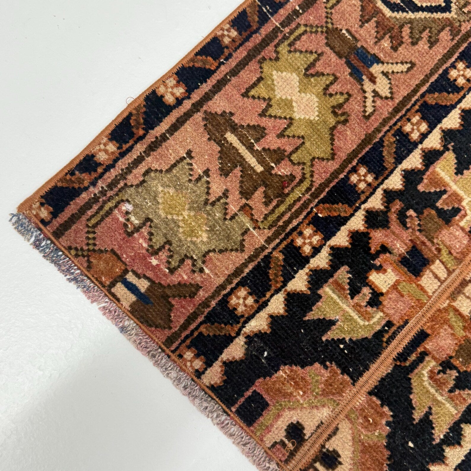Vintage Turkish Runner Rug 2.1 x 4.7 ft