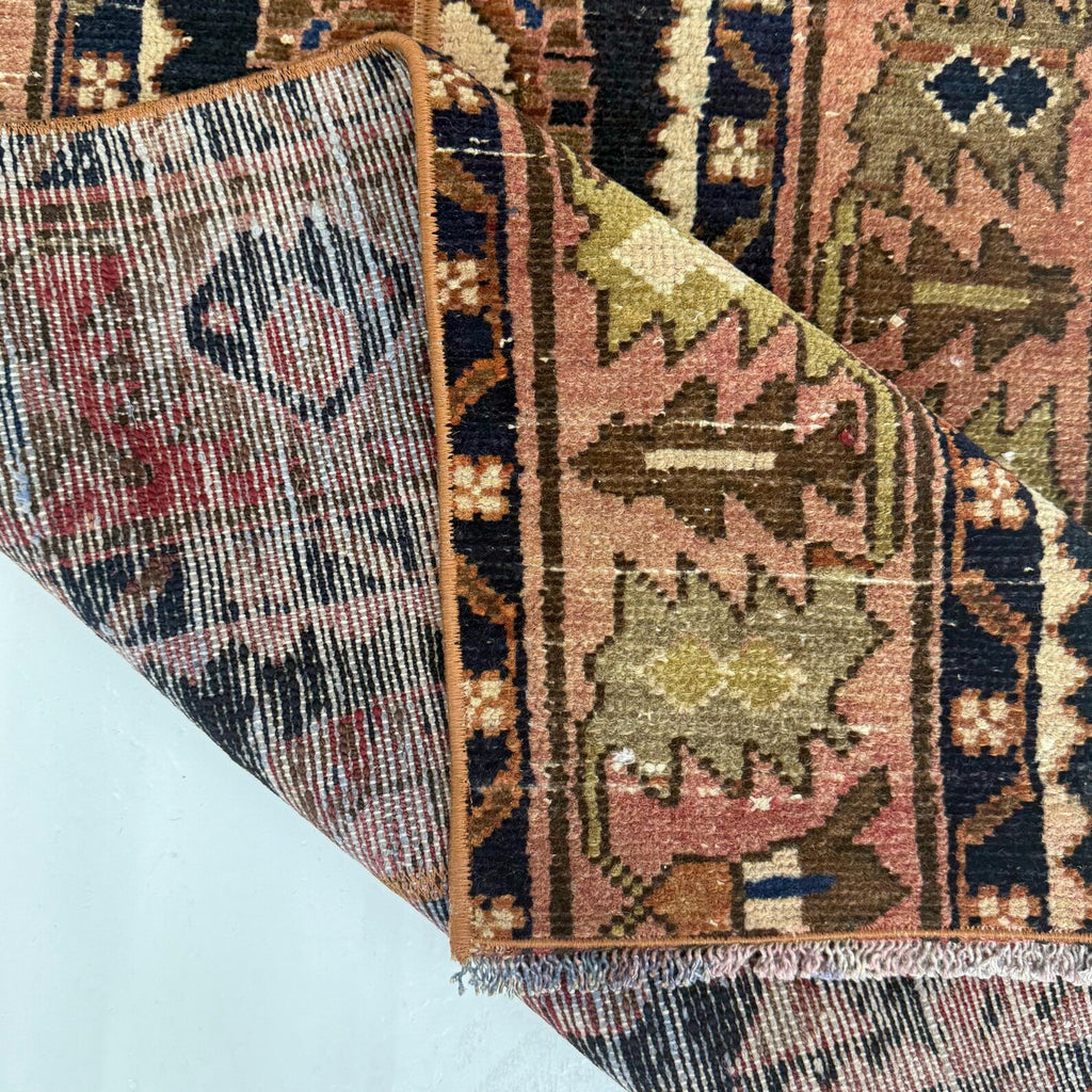Vintage Turkish Runner Rug 2.1 x 4.7 ft