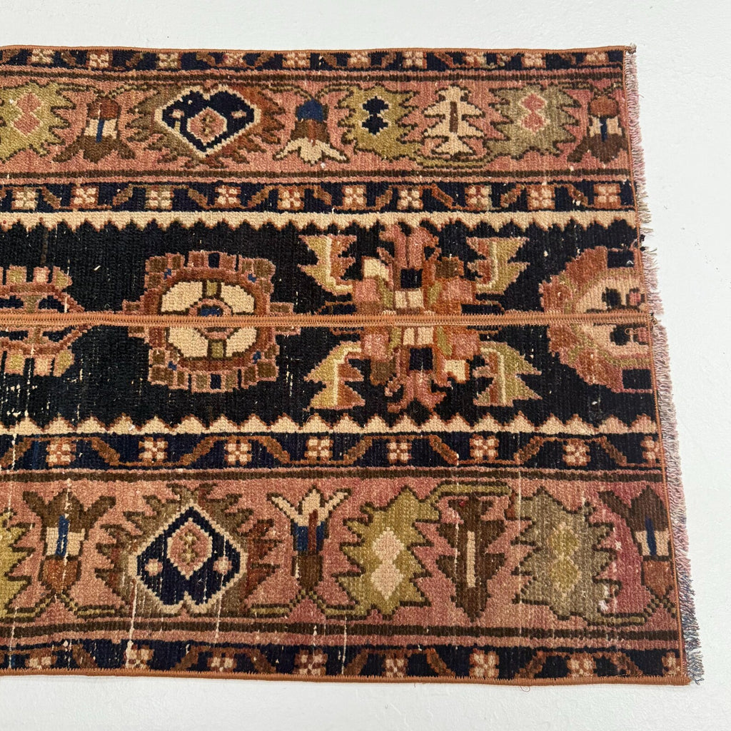 Vintage Turkish Runner Rug 2.1 x 4.7 ft