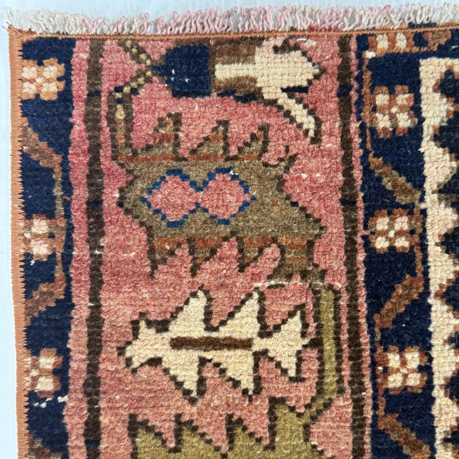 Vintage Turkish Runner Rug 2.1 x 4.7 ft